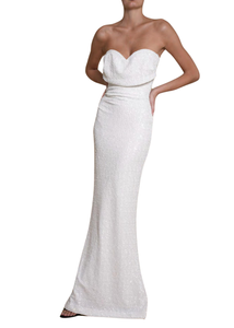 *VIRTUAL TRUNK SHOW* Chiara Boni La Petite Robe Tomomi Paillettes Long ZP Gown *VIRTUAL TRUNK SHOW* Chiara Boni La Petite Robe Tomomi Paillettes Long ZP Gown