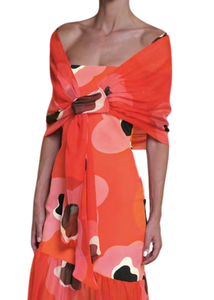 *VIRTUAL TRUNK SHOW* Chiara Boni La Petite Robe Eva Chiffon Print Stole *VIRTUAL TRUNK SHOW* Chiara Boni La Petite Robe Eva Chiffon Print Stole