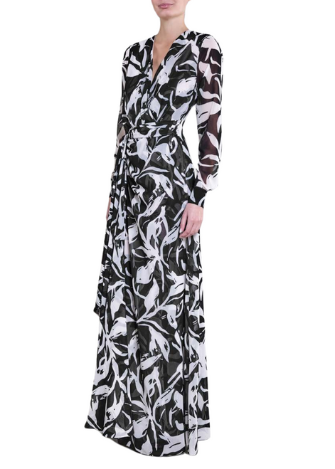 *VIRTUAL TRUNK SHOW* Chiara Boni La Petite Robe Flisky GG ZP Print Long Gown