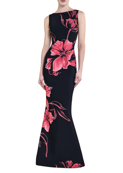 *VIRTUAL TRUNK SHOW* Chiara Boni La Petite Robe Baxily Print Long PZ Gown