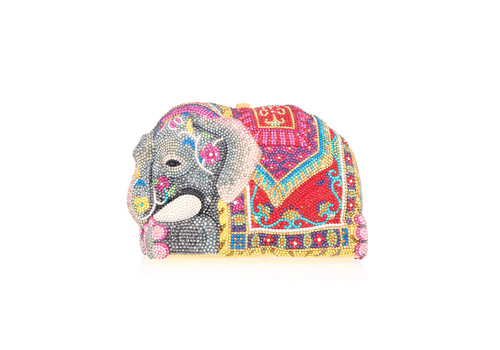 *Virtual Trunk Show* Judith Leiber Couture Elephant in Champagne Multi