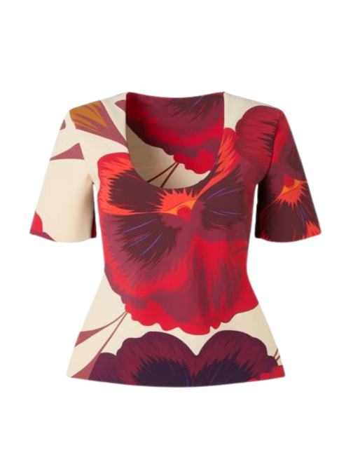 *VIRTUAL TRUNK SHOW* Chiara Boni La Petite Robe Anya Print Top