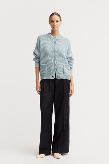 Iris Von Arnim Marjorie Cashmere Cardigan in Topaz SW, Size X-Small/Small