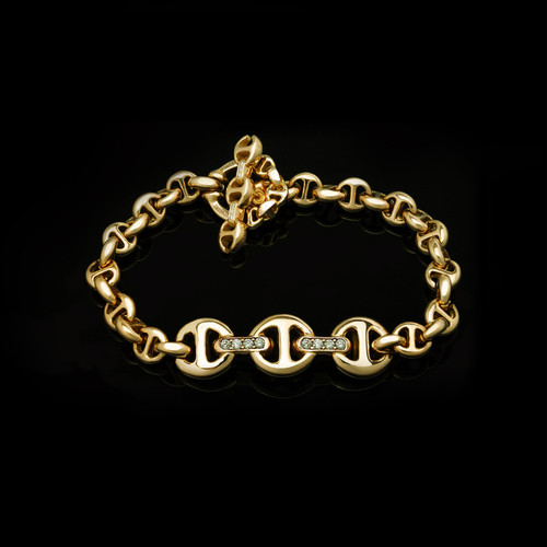 *RESERVE TODAY* Hoorsenbuhs 18K Gold ID Bracelet