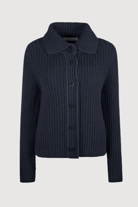 Iris Von Arnim Artemisia Cashmere Cardigan in Navy, Size X-Small