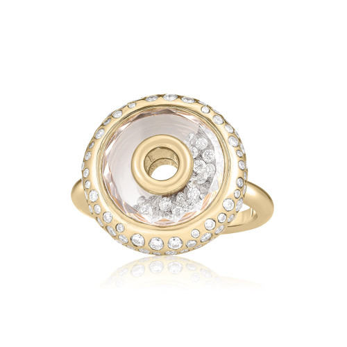 Moritz Glik 18K Yellow Gold Roda Gala Ring, Size 6.5
