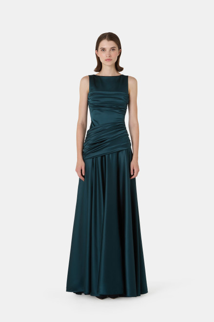*VIRTUAL TRUNK SHOW* Chiara Boni La Petite Robe Raula Satin Long ZP Gown