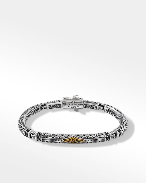 Konstantino Sterling Silver & Bronze Neuron Blossom Bracelet