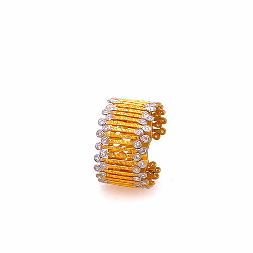 COOMI 20K Gold Eternity Spring Ring