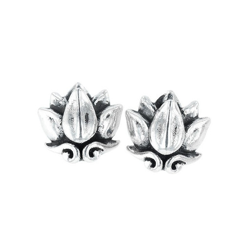 King Baby Studio Lotus Stud Earrings