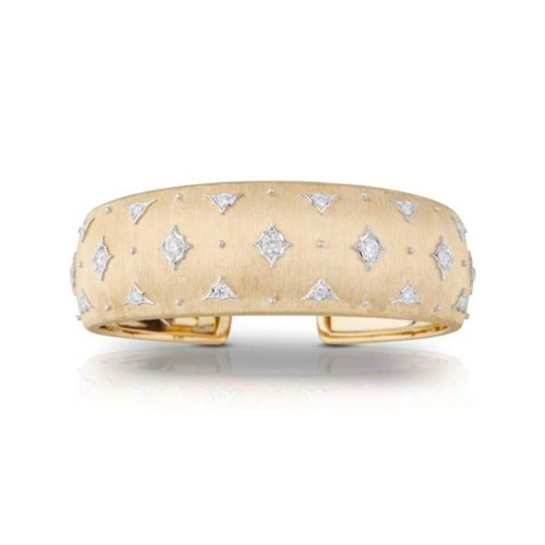 Buccellati Bracelet Cuff 2.0 with Diamonds, Size 17