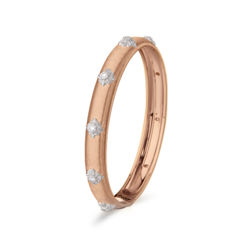 Buccellati Macri 18K Pink Gold Bombé Bangle Bracelet (8mm), Size 17