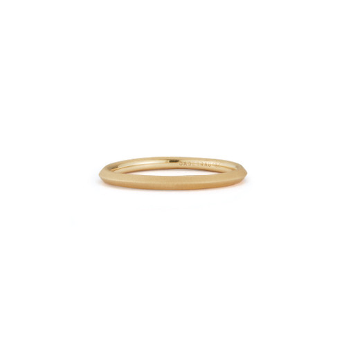 Jade Trau 18K Yellow Gold Tatum Knife Edge Band 2.0, Size 6.5