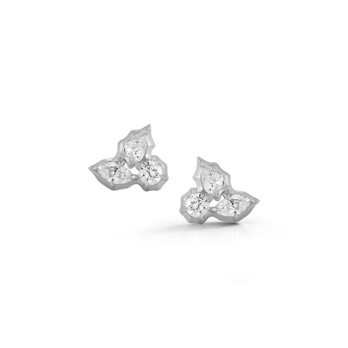 Jade Trau Platinum Poppy Cluster Studs III