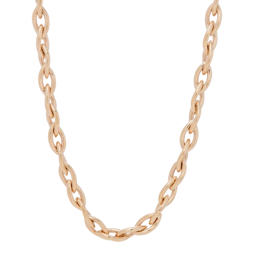*RESERVE TODAY* Sidney Garber 18K Yellow Gold Marquise Link Chain Necklace (7mm), 16"