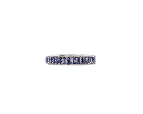 Armenta Grey Sterling Silver Iolite Stack Band Ring, Size 7