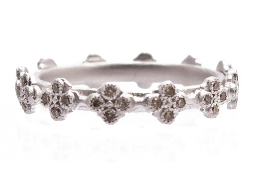 Armenta Sterling Silver Crivelli Stack Band Ring, Size 6.5