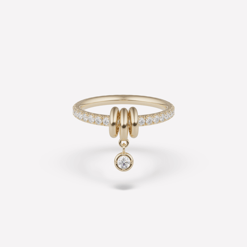 *SHOP & SIP*Spinelli Kilcollin Pia YG Pavé Ring, Size 9