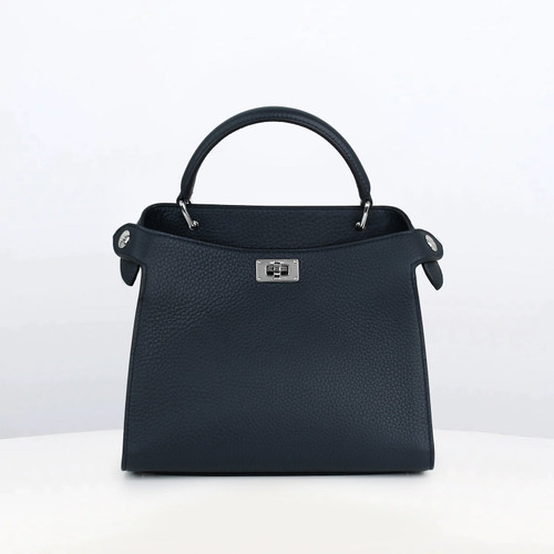 Michino Leather Handbag Lutece Mini in Eclipse