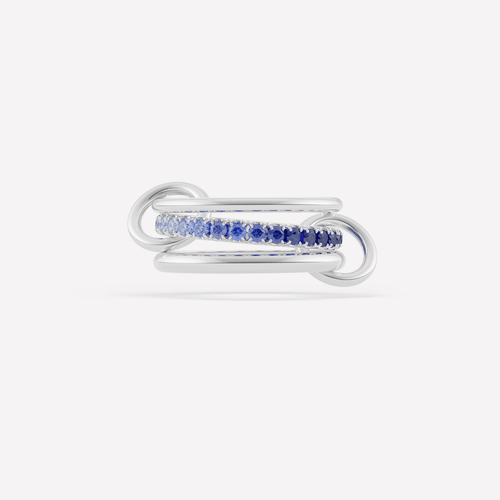 *SHOP & SIP*Spinelli Kilcollin Petunia Silver Blue Ombré Ring, Size 8