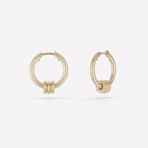 *SHOP & SIP* Spinelli Kilcollin Nevine Max YG Pavé Hoop (Pair)