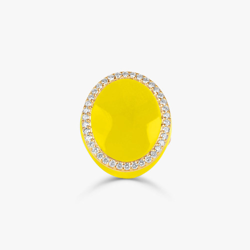 Ashaha Candy Yellow Ring, Size 47
