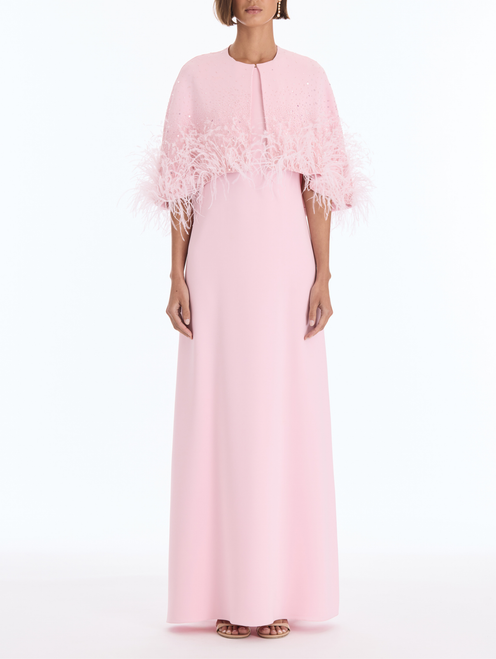 *VIRTUAL TRUNK SHOW* Oscar de la Renta Midi Sleeve Mixed All Over Beaded Embroidered Caftan