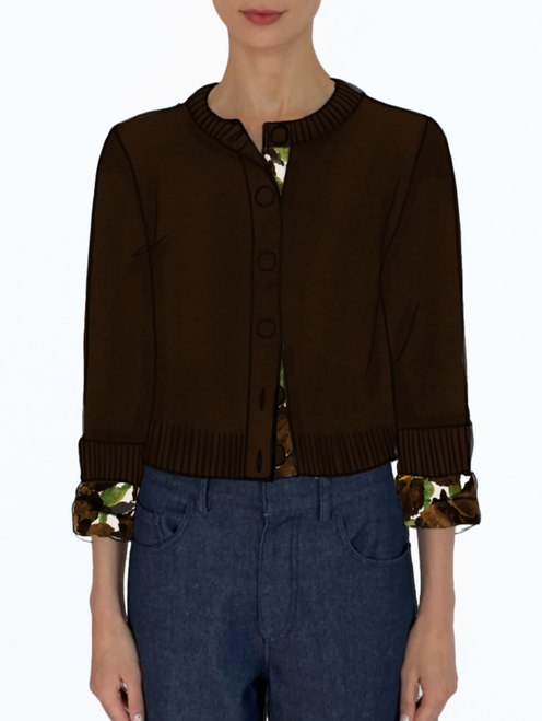 *VIRTUAL TRUNK SHOW* Oscar de la Renta Silk Lined Boxy Cardigan
