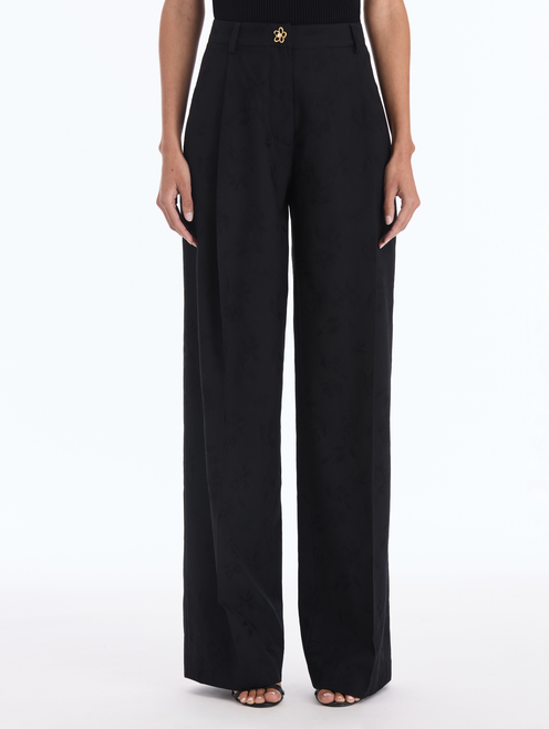 *VIRTUAL TRUNK SHOW* Oscar de la Renta Floral Wool Jacquard Tailoring Pant