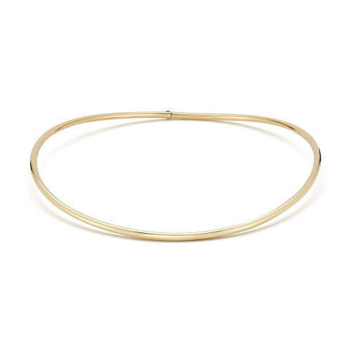 Jade Trau 18K Yellow Gold Plié Collar (High Polish), Size 14