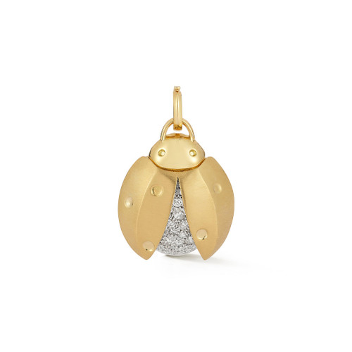 Jade Trau 18K Yellow Gold Ladybug Charm