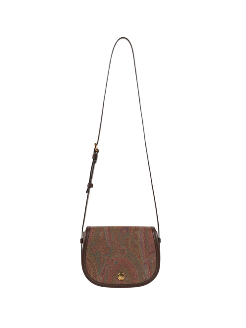 Etro Arnica Leather Crossbody Bag in Brown