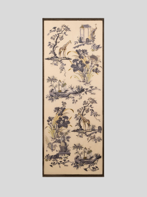 Etro Wool and Cashmere Scarf with Floral Motif in Cream