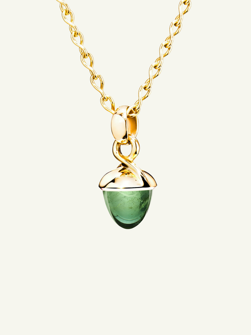 Tamara Comolli 18K Yellow Gold Mikado Bouquet Pendant with Green Tourmaline