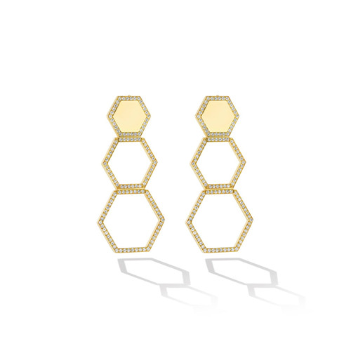 Cadar Yellow Gold B HOME Convertible Earrings