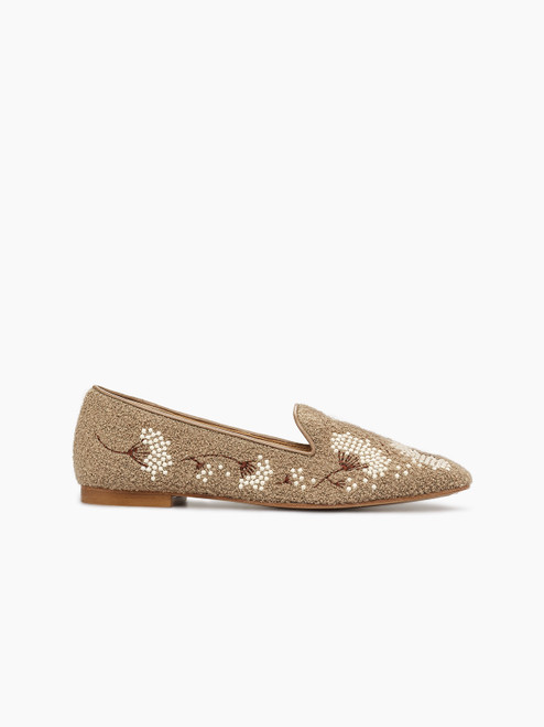 *COMING SOON*Arteana Alea Smoking Slipper in Beige