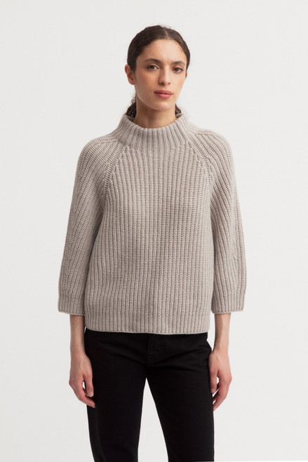 Iris Von Arnim Fallou Cashmere Sweater in Pebble
