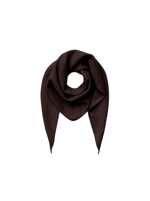 Iris Von Kasira Brushed Cashmere Scarf in Chocolate