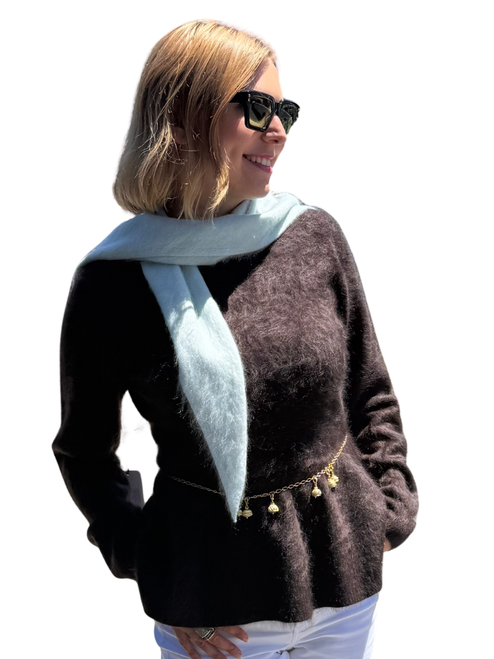 Iris Von Kasira Brushed Cashmere Scarf in Glacier