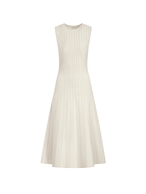*COMING SOON* Oscar de la Renta Ottoman Knit Dress in Ivory, Size Medium