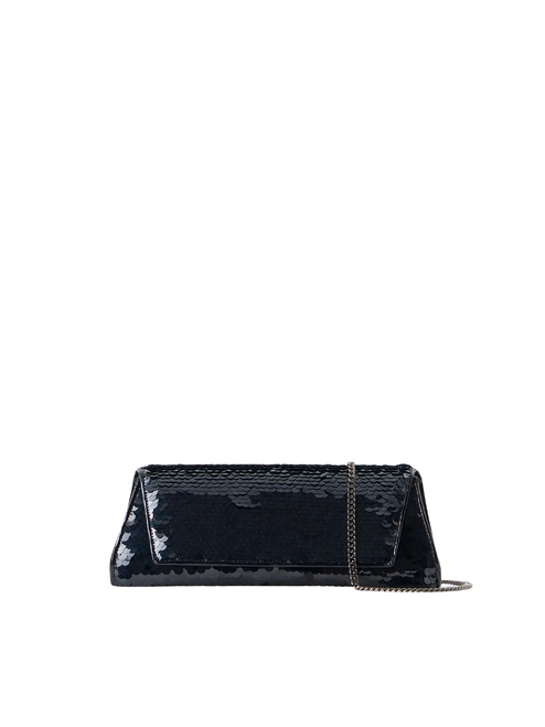 Akris Small Anouk Convertible Clutch in Black