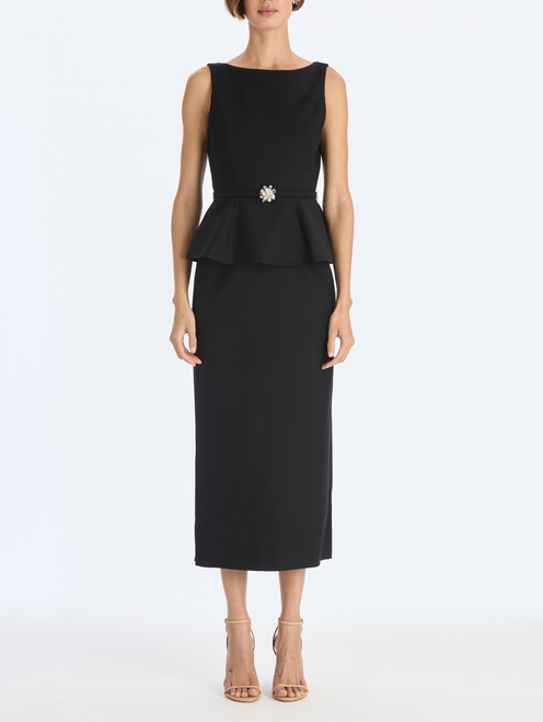 *VIRTUAL TRUNK SHOW* Oscar de la Renta Sleeveless Double Face Stretch Wool Cocktail Dress