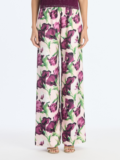 *VIRTUAL TRUNK SHOW* Oscar de la Renta Calla Lillies Silk Twill Pant