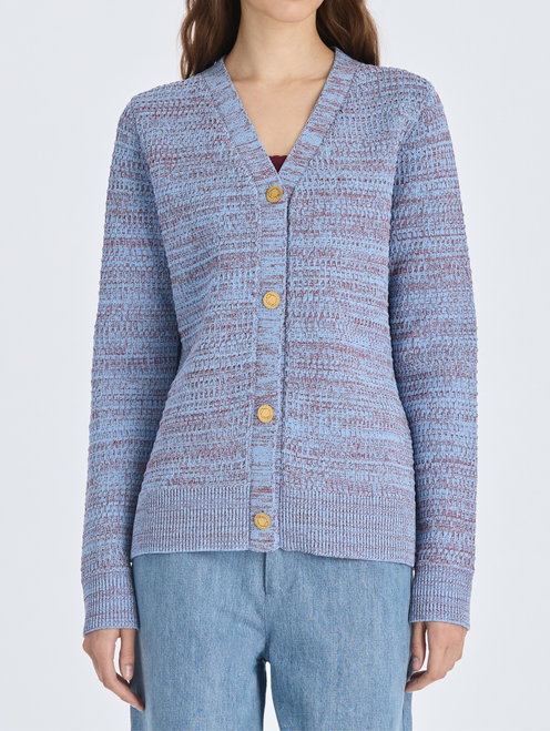 *VIRTUAL TRUNK SHOW* Oscar de la Renta Technical Tweed Boxy Cardigan