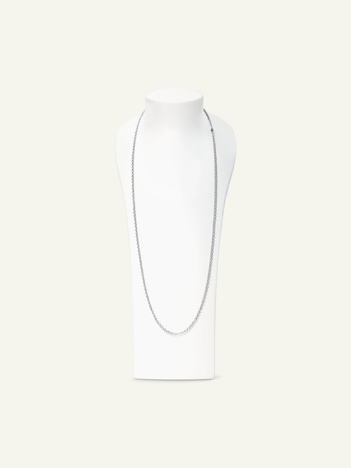 Tamara Comolli 18K White Gold Belcher Chain (3.5mm), 90cm