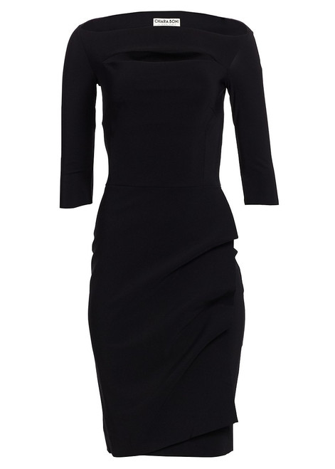 Chiara Boni La Petite Robe Kate Dress in Black, Size 38