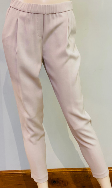 Fabiana Filippi Cropped Pants in Beige, Size 40