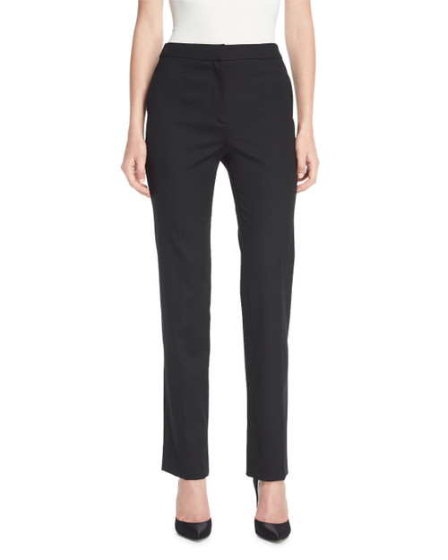 Oscar de la Renta Stretch Wool Pants, Size 12