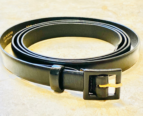 Oscar de la Renta Black Skinny Belt