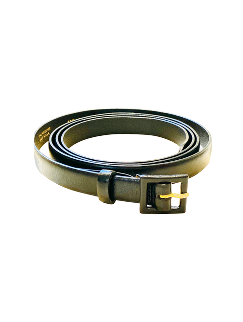 Oscar de la Renta Black Skinny Belt